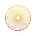 A small central circle, creating a symmetrical, sunburst design on a Royalty Free Stock Photo