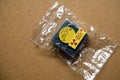 Small Cesium Radioactive in the Plastic package Royalty Free Stock Photo