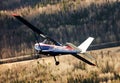 Small cessna plane in the sky Royalty Free Stock Photo