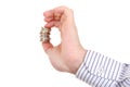 Small Change in Hand Royalty Free Stock Photo