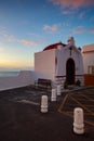 Small chapel on the coast in  Puerto de la Cruz,Tenerife, Spain Royalty Free Stock Photo