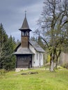 small chapel at the Fohramoos European Protection Area near Dornbirn Royalty Free Stock Photo