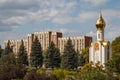 Small chapel in front of Parliament in Tirapol, Transnistria