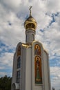 Small chapel in front of Parliament in Tirapol, Transnistria