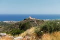 A small chapel on a hill at Sisi,Crete Royalty Free Stock Photo