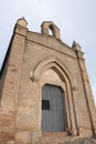 Small chapel and mountain near the monastery of Montserrat in Ca