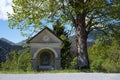 Small chapel at Sorica. Royalty Free Stock Photo