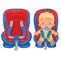 Small child in car seat