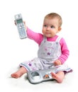 The small child with phone Royalty Free Stock Photo