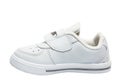 Small child sport white shoes