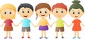 Small children holding hands Royalty Free Stock Photo