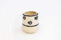 Small children`s dish with cat footprints. mini vase. author ceramics, all in one copy