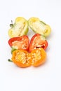 Small chili bell paprika on white background Royalty Free Stock Photo