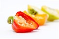 Small chili bell paprika on white background Royalty Free Stock Photo