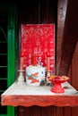 Small chinese alter for praying
