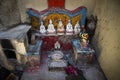 Small chinese traditional shrine in old taipa street macau china Royalty Free Stock Photo