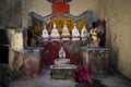 Small chinese traditional shrine in old taipa street macau china Royalty Free Stock Photo