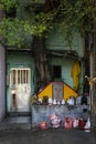 Small chinese traditional shrine in old taipa street macau china Royalty Free Stock Photo