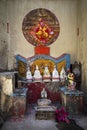 Small chinese traditional shrine in old taipa street macau china Royalty Free Stock Photo