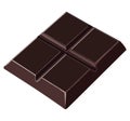 small chocolate bar illustration Royalty Free Stock Photo