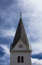 Small christian church tower