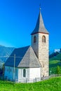 Small church in alpine village