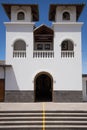 Small church built on the equator line