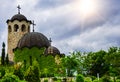 Small church in the courtyard of the castle in the village of Ravadinovo, Bulgaria.