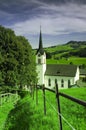 Small church in Gonten in Switzerland