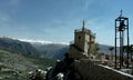 Small church at the pilgrimage site of Hardine in Lebanon Royalty Free Stock Photo