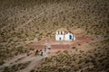 Small church of Machuca in San Pedro de Atacama, Chile Royalty Free Stock Photo