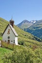 Small church in Otztal Royalty Free Stock Photo