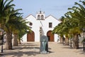 Small church with plaza at La Palma, Spain Royalty Free Stock Photo