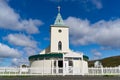 A small church in Reykjahlid Royalty Free Stock Photo