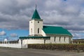 A small church in Reykjahlid Royalty Free Stock Photo