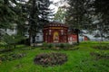 A small church on the site of a source of holy water. Royalty Free Stock Photo