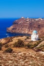 Small church in southern Santorini Royalty Free Stock Photo