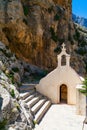 Small church of St. Nicholas in Crete Royalty Free Stock Photo