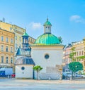 The oldest church in Krakow, Poland Royalty Free Stock Photo