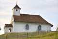 The Small church on top of a green hill Royalty Free Stock Photo