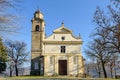 Small church on the top of a hill Royalty Free Stock Photo