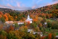 Small church in Topsham village in Vermont Royalty Free Stock Photo