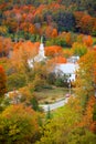 Small church in Topsham village in Vermont Royalty Free Stock Photo