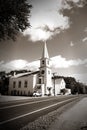 Small church in typical New England