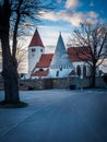 Small church in the Waldviertel in beautiful evening light Royalty Free Stock Photo