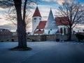 Small church in the Waldviertel in beautiful evening light Royalty Free Stock Photo