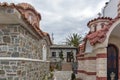 Small churches in Ouranopoli, Athos, Chalkidiki, Greece Royalty Free Stock Photo