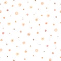 Small Circles Abstract Seamless Pattern. Polka dot raster texture