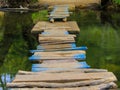 A small bridge above Akchour river in Morocco