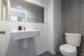 Small clean white bathroom